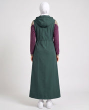 Olive Trail Detachable Hood Jilbab