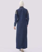 Wet Ink Full Front Open Denim Jilbab