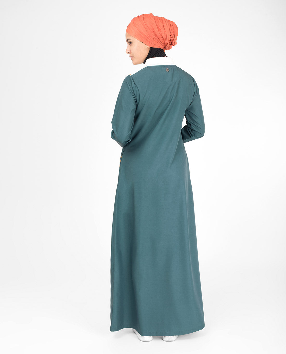 Classic Green Zip Collared Jilbab