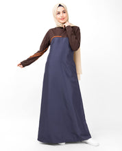 Graystone Blue Shoulder Opening Jilbab