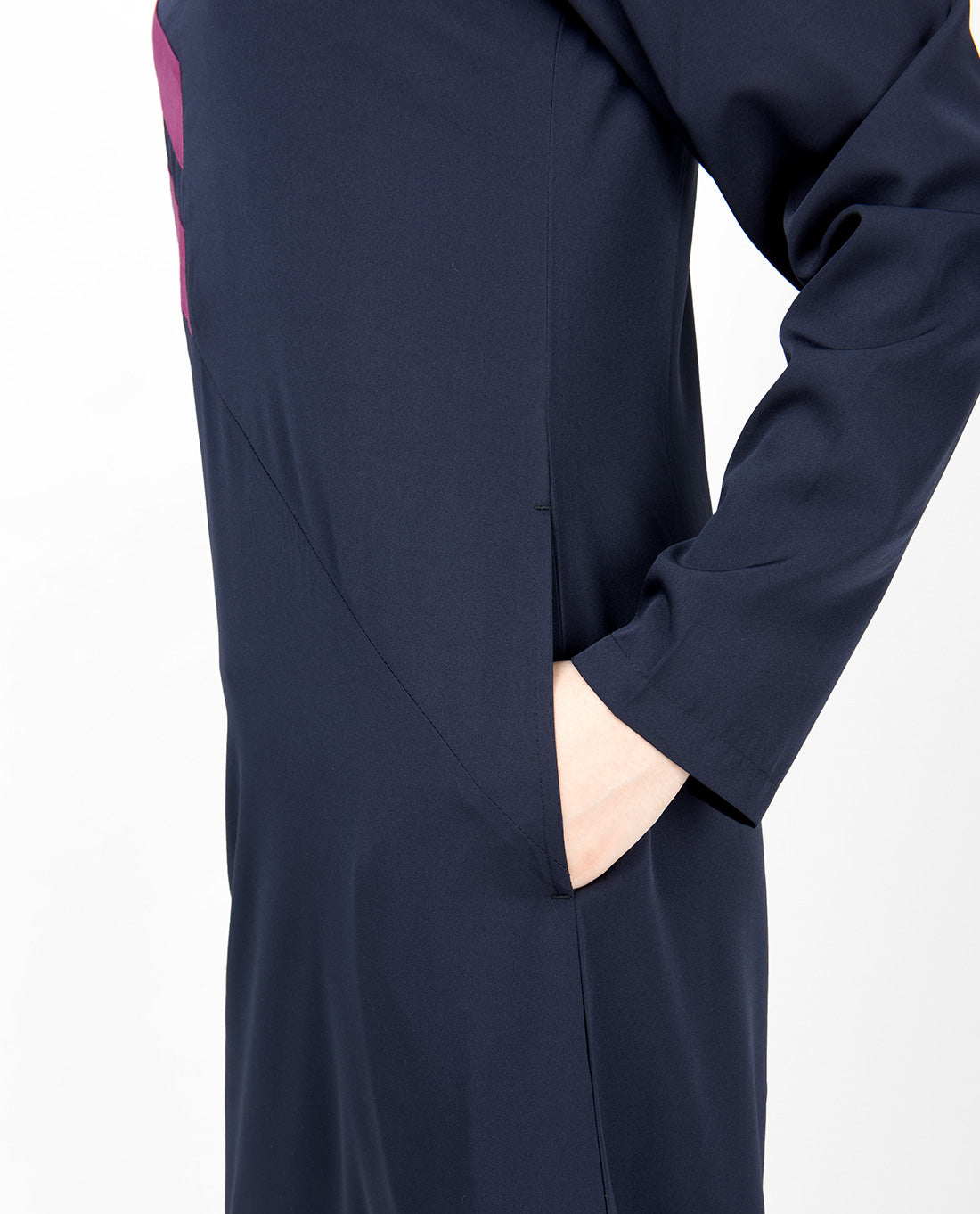 Double Stripe Navy Casual Jilbab