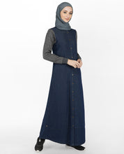 Denim & Cable Knit Jilbab