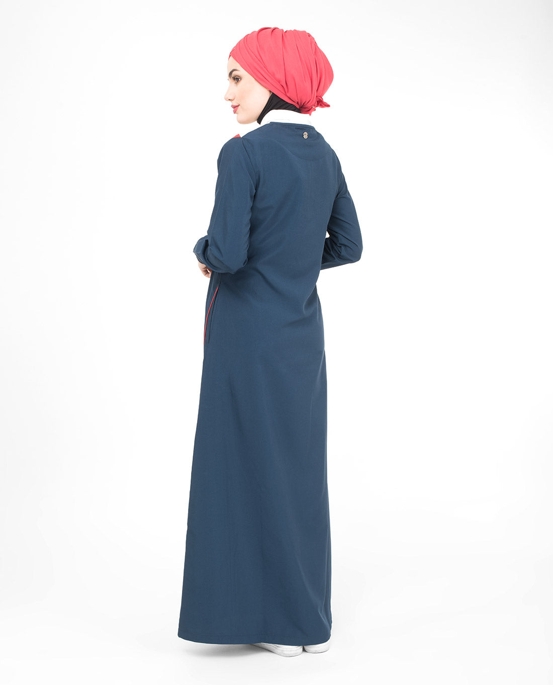 Classic Blue Zip Collared Jilbab