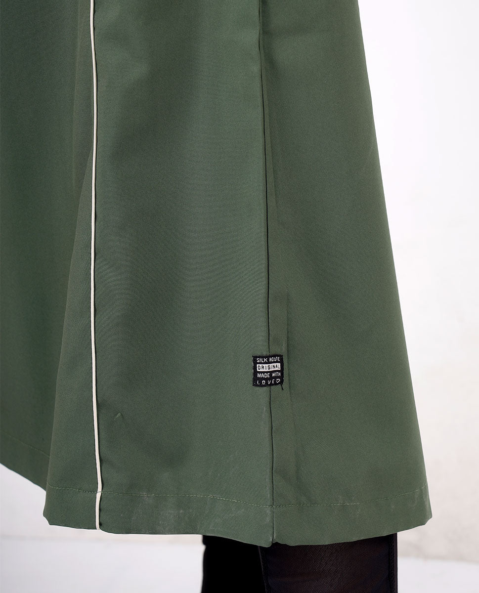 Fern Green Full Front Open Jilbab