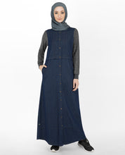 Denim & Cable Knit Jilbab