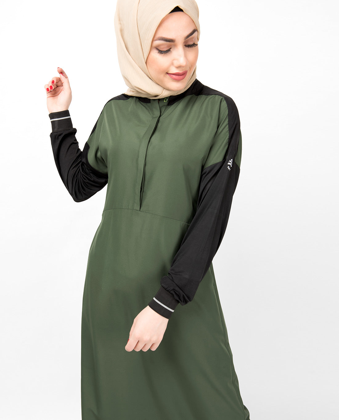 Cypress Green Drop Shoulder Jilbab