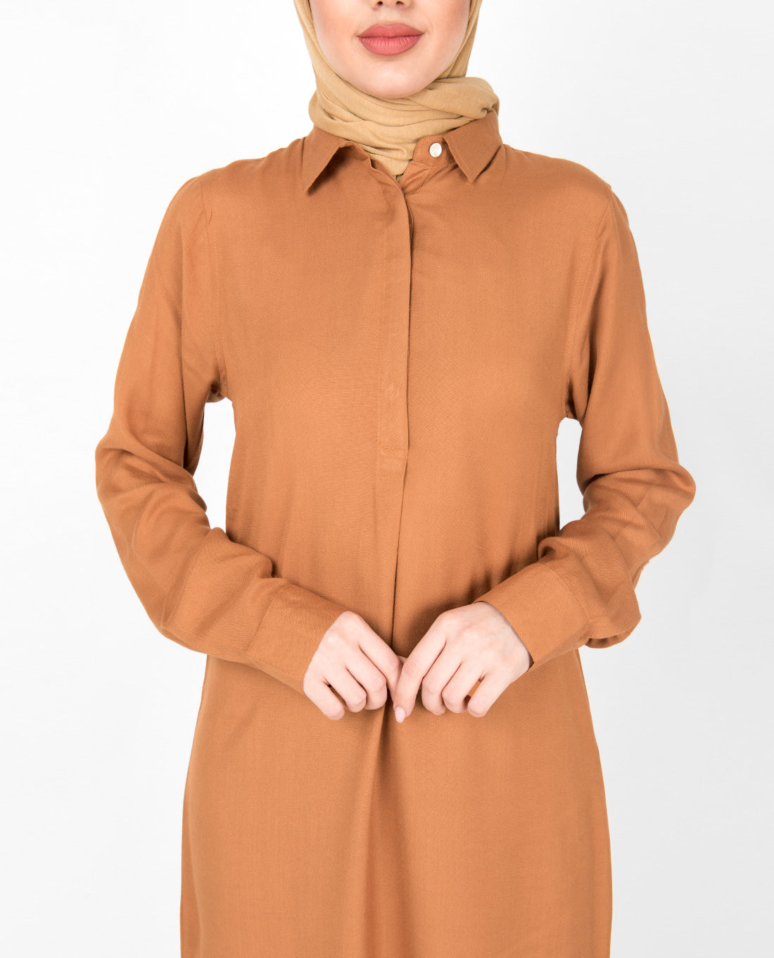 Sudan Brown Shirt Midi