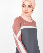 Rabbit Grey Side Print Jilbab