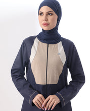 Midnight Blue Full Front Open Jilbab