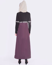 Purple and Black Noorani Jilbab