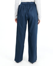 Blue Inverted Double Pleat Trouser