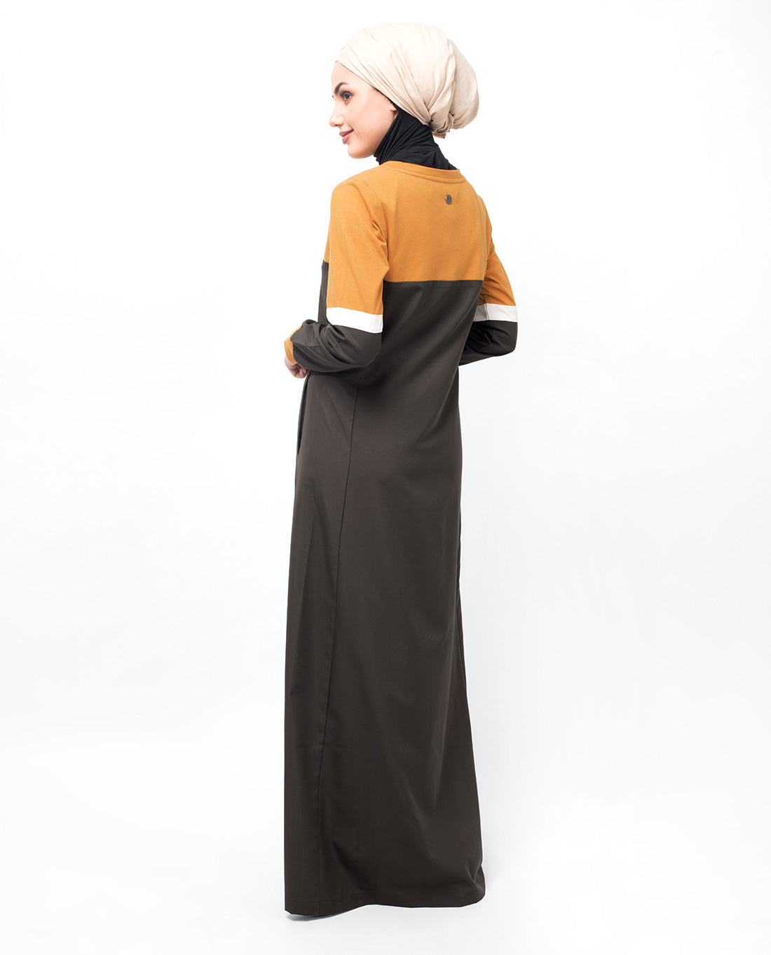 Sunflower Dropped Shoulder Abaya