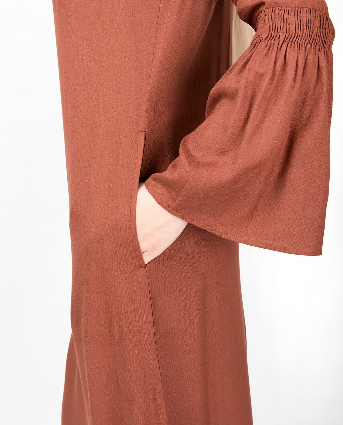 Flared Bell Sleeve Chutney Abaya