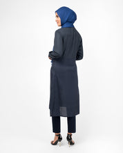 Navy Smart Midi Dress