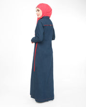 Subtle Denim Jilbab