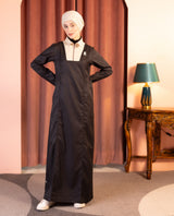 Modern Muse Box Pleat Jilbab - Black