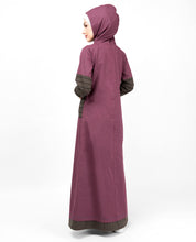 Plum Casual Hooded Jilbab