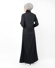 Double Pleat Skirt Black Abaya