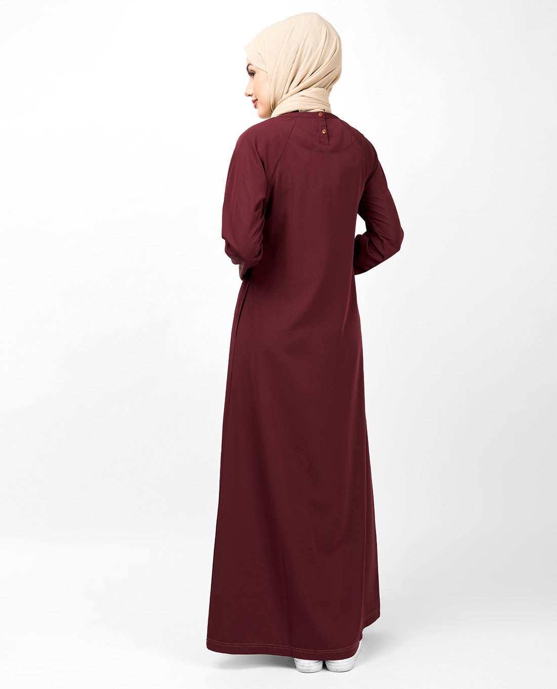 Simple Maroon Jilbab