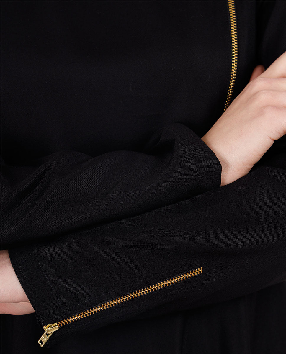 Touch Of Gold Deep Black Jilbab