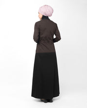 Dark Olive Curved Hem Jilbab