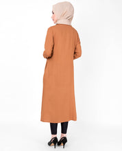 Sudan Brown Pin Tuck Midi