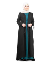 Black Full Length Waterfall Outerwear