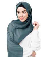 Dark Slate Blue Poly Georgette Scarf