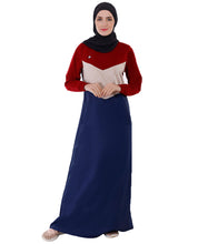 Colour Panel & Floral Print Jilbab