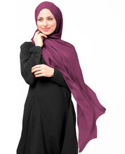 Boysenberry Poly Chiffon Scarf