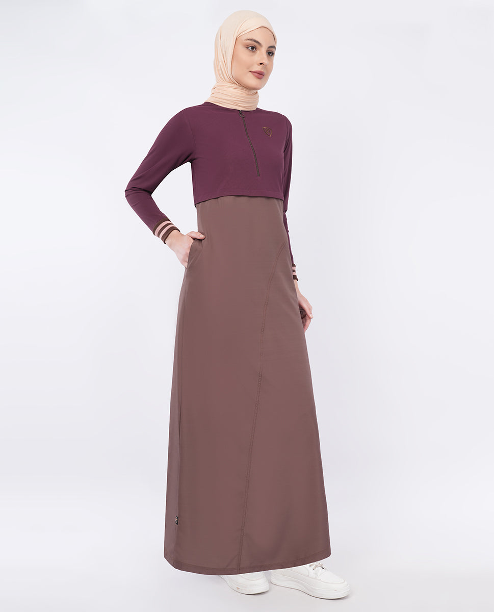 Brown Olive Modest Fashionista Jilbab