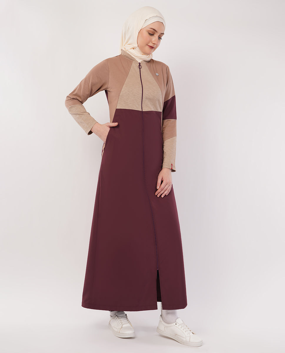 Crimson Breeze  Smart Collar Jilbab