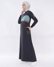 Urban Noir Contrast Panel Jilbab