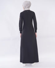 Urban Noir Contrast Panel Jilbab