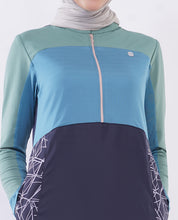 Oceanic Breeze Color Contrast Jilbab