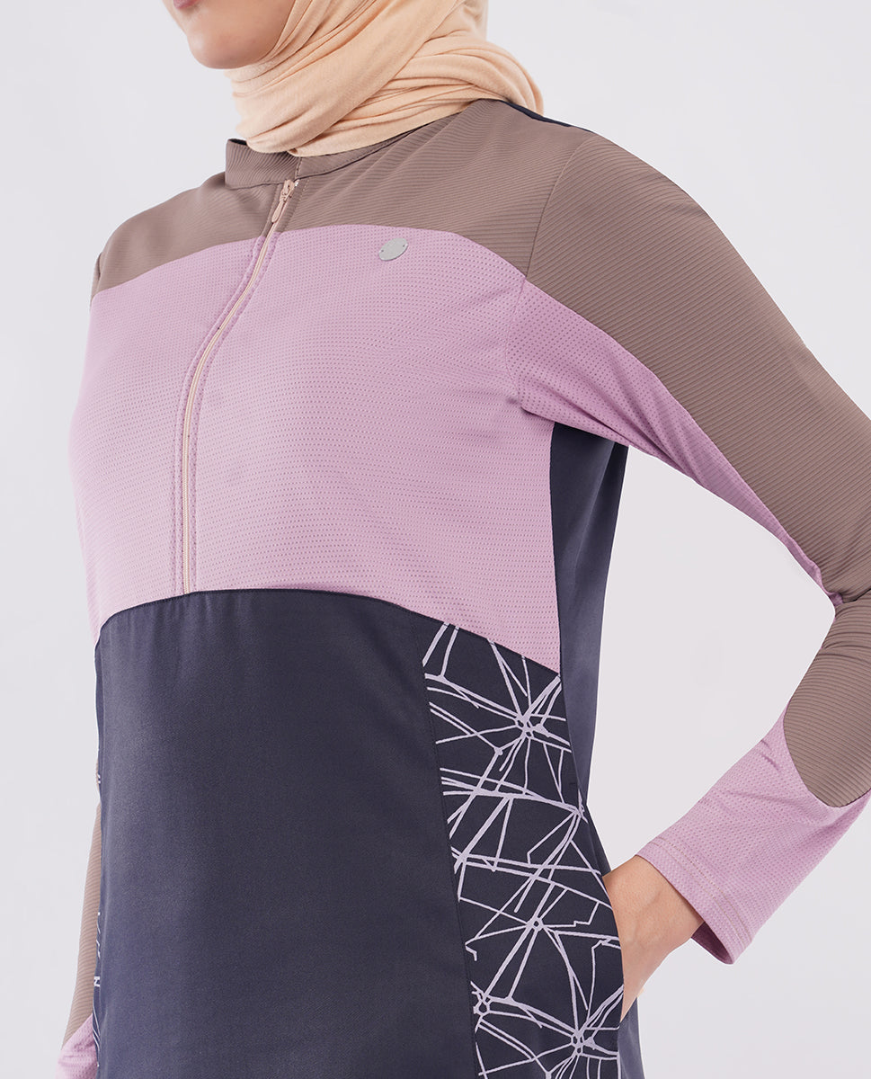Mauve Story Color Contrast Jilbab