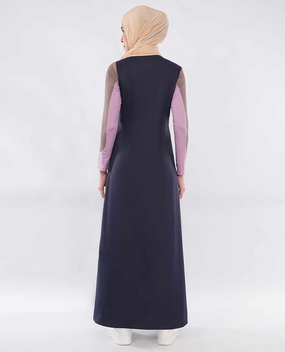 Mauve Story Color Contrast Jilbab