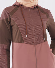 Dual Brown Detachable Hood Jilbab