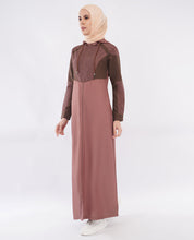 Dual Brown Detachable Hood Jilbab
