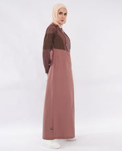 Dual Brown Detachable Hood Jilbab