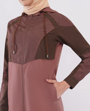Dual Brown Detachable Hood Jilbab