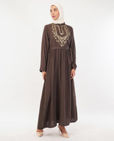 Flare & Thread Embroidered Abaya