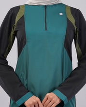 Teal & Black Essential Jilbab