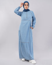 Ice Blue Denim Essential Jilbab