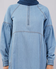 Ice Blue Denim Essential Jilbab
