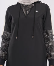 Midnight Black Detachable Hood Jilbab