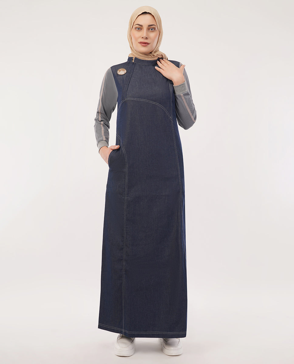 Urban Crossover Denim Abaya
