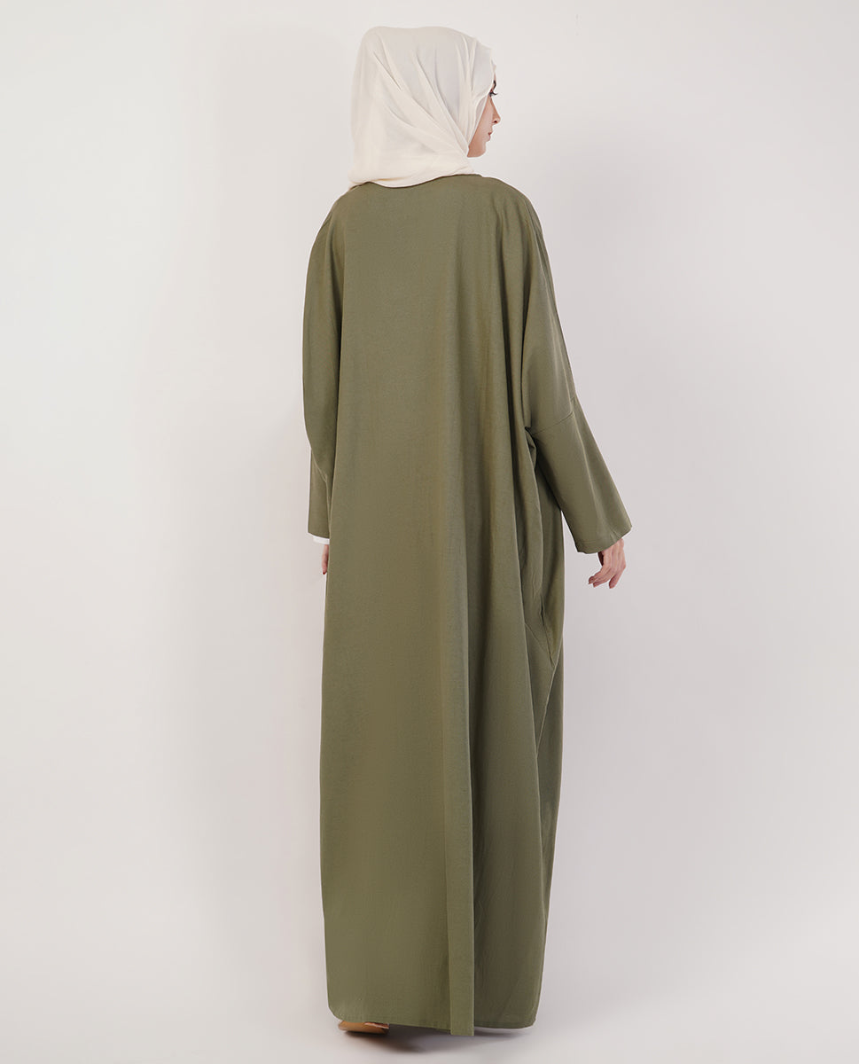 Lush Forest Full-Length A-Cut Abaya