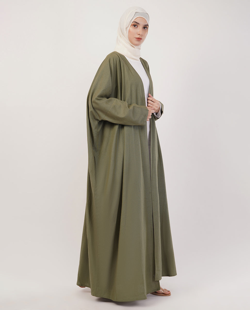 Lush Forest Full-Length A-Cut Abaya