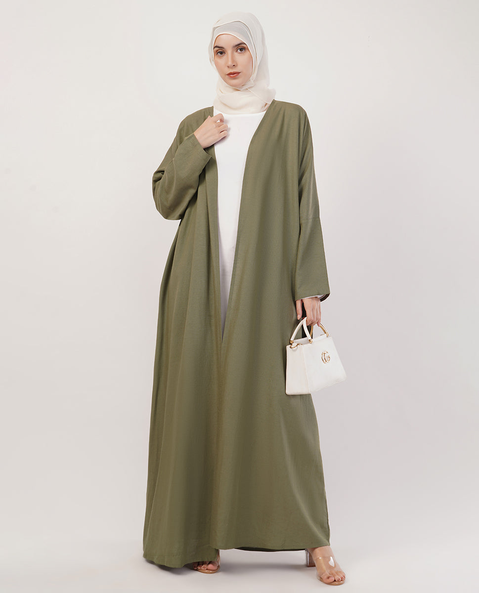 Lush Forest Full-Length A-Cut Abaya